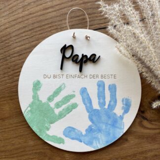 Holzschild DIY - PAPA du bist einfach der Beste (gestalte selbst)