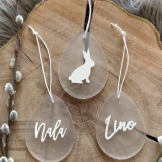 Oster-Anhänger in Eiform aus Acryl