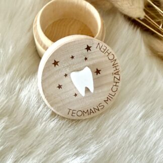 Milchzahndose Sterne personalisiert